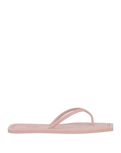 Carlotha Ray Woman Thong Sandal Blush Size 7-8 Rubber In Pink
