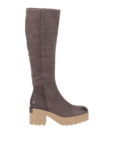 Patrizia Bonfanti Woman Knee Boots Dove Grey Size 8.5 Soft Leather