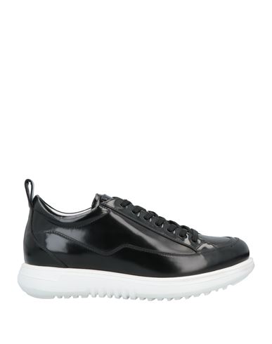 Giorgio Armani Man Sneakers Black Size 12 Soft Leather