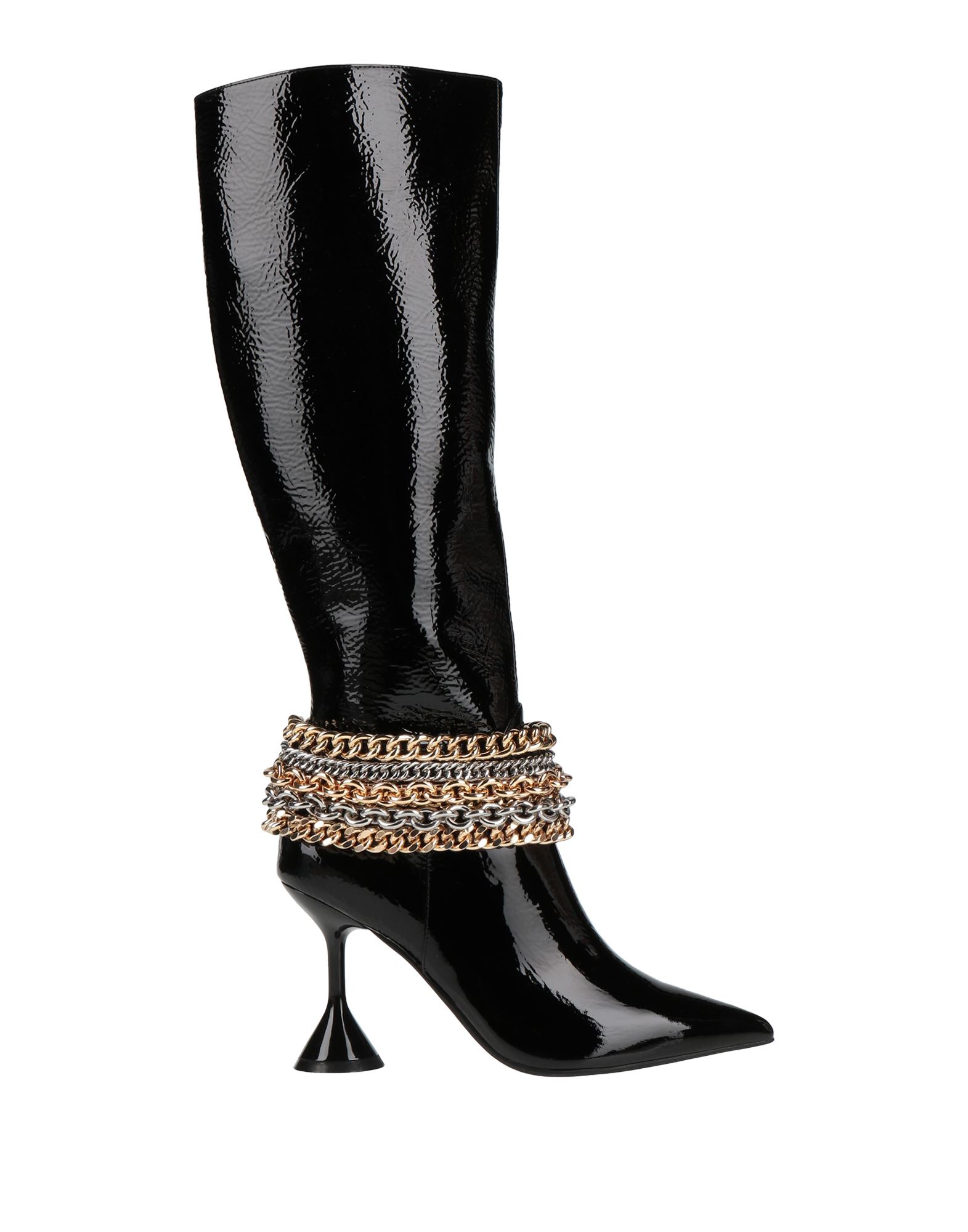Jeffrey Campbell Knee Boots In Black