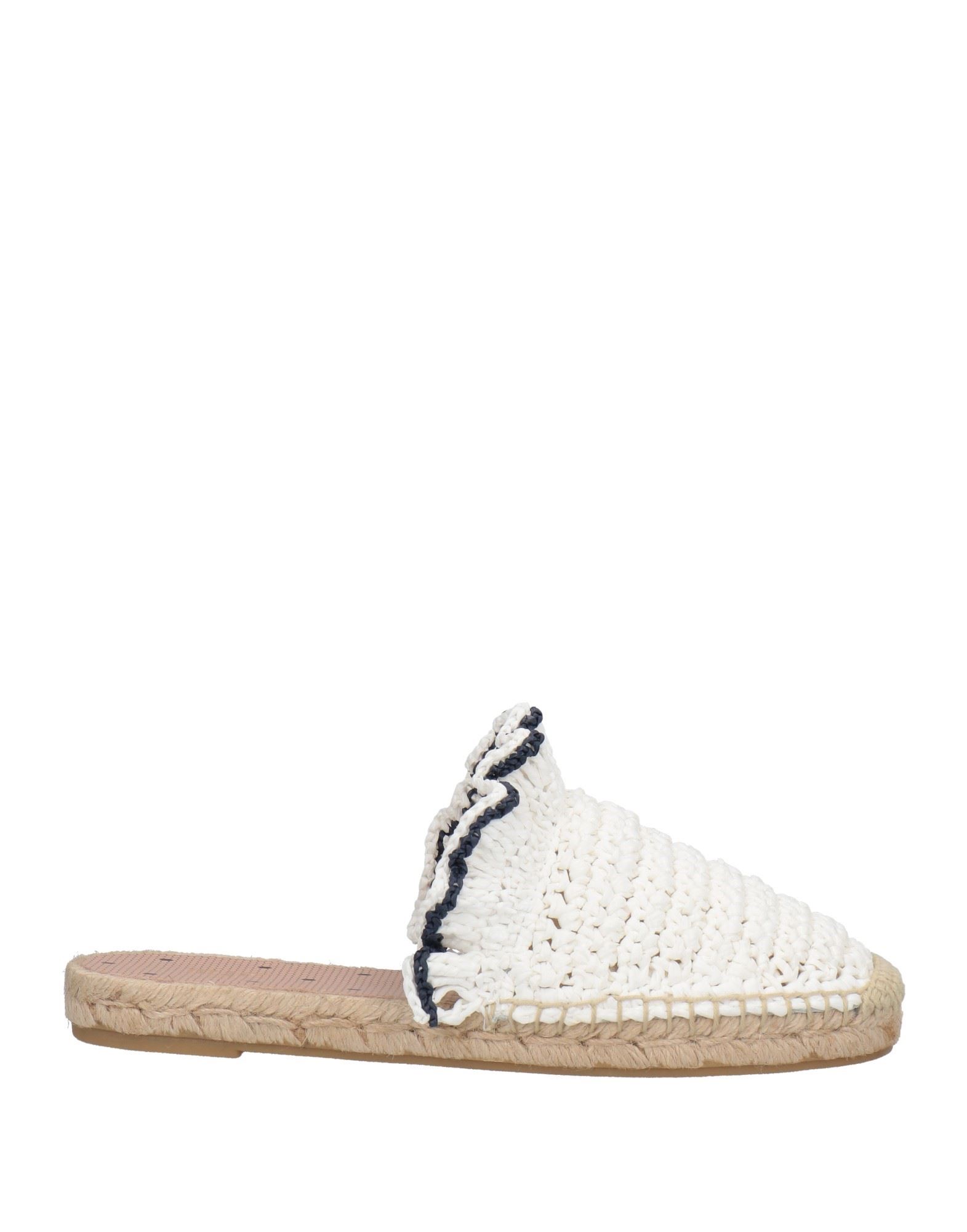 Redv Red(v) Woman Espadrilles White Size 7 Textile Fibers