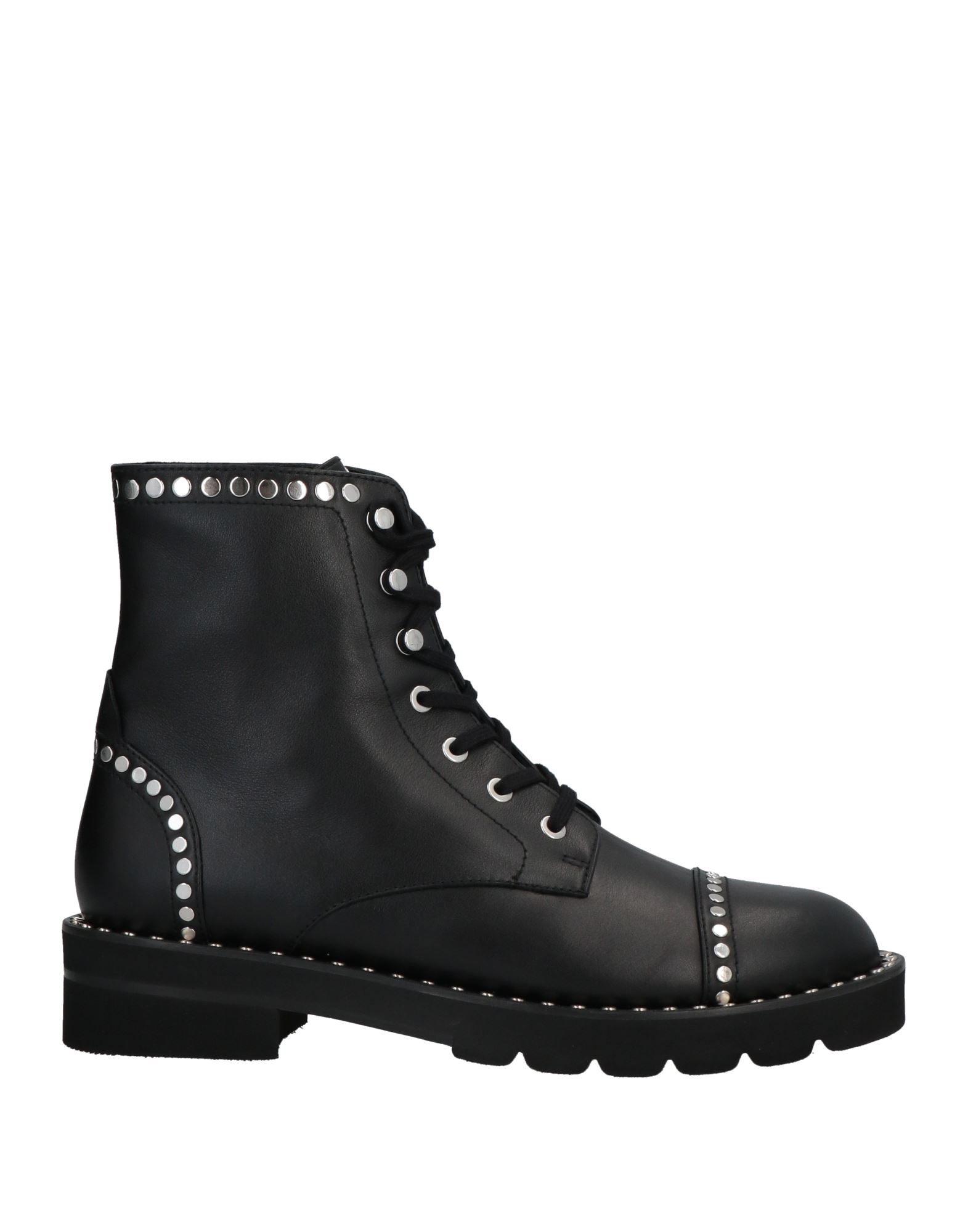 Stuart Weitzman Leather Ankle Boots In Black