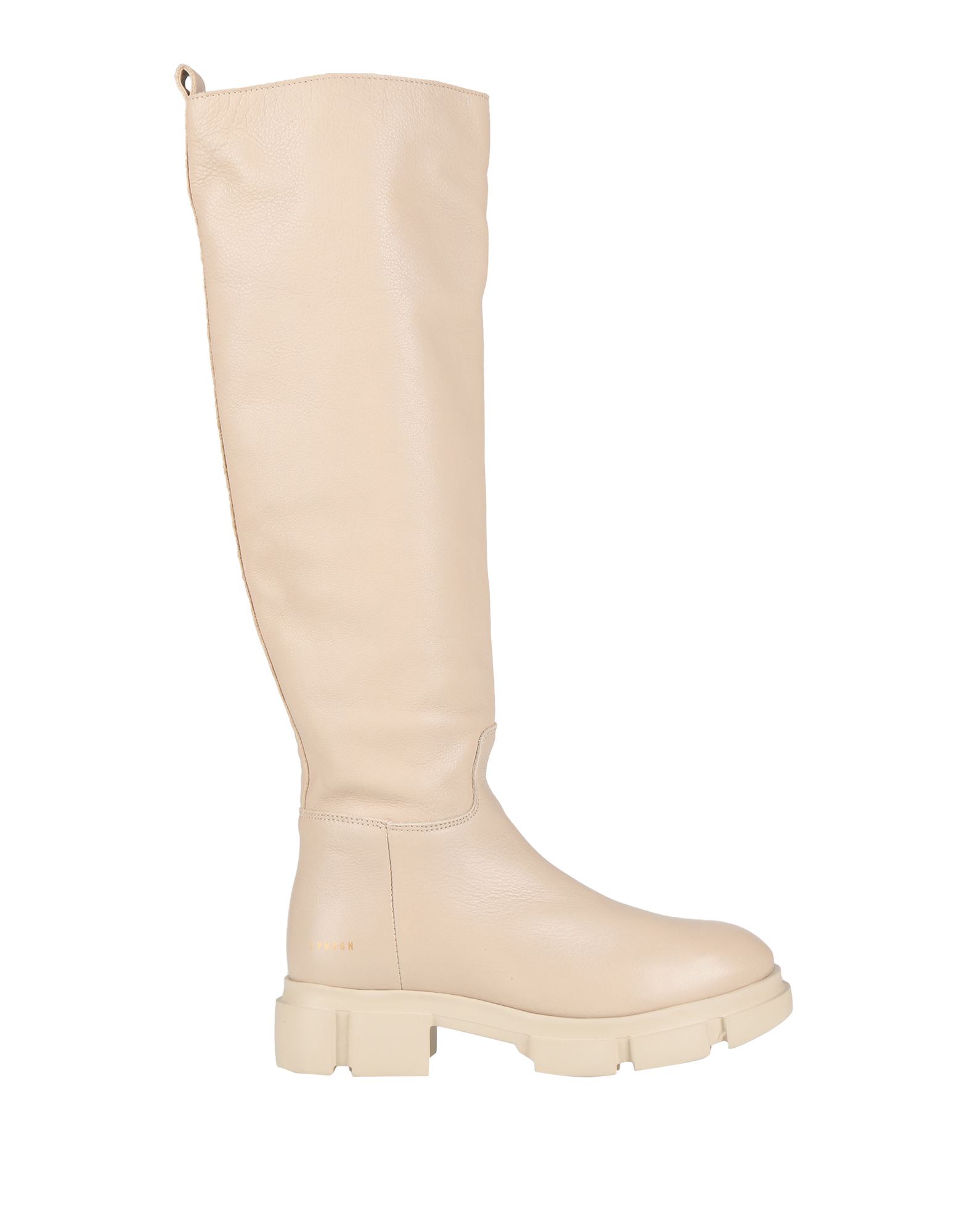 Copenhagen Knee Boots In Beige