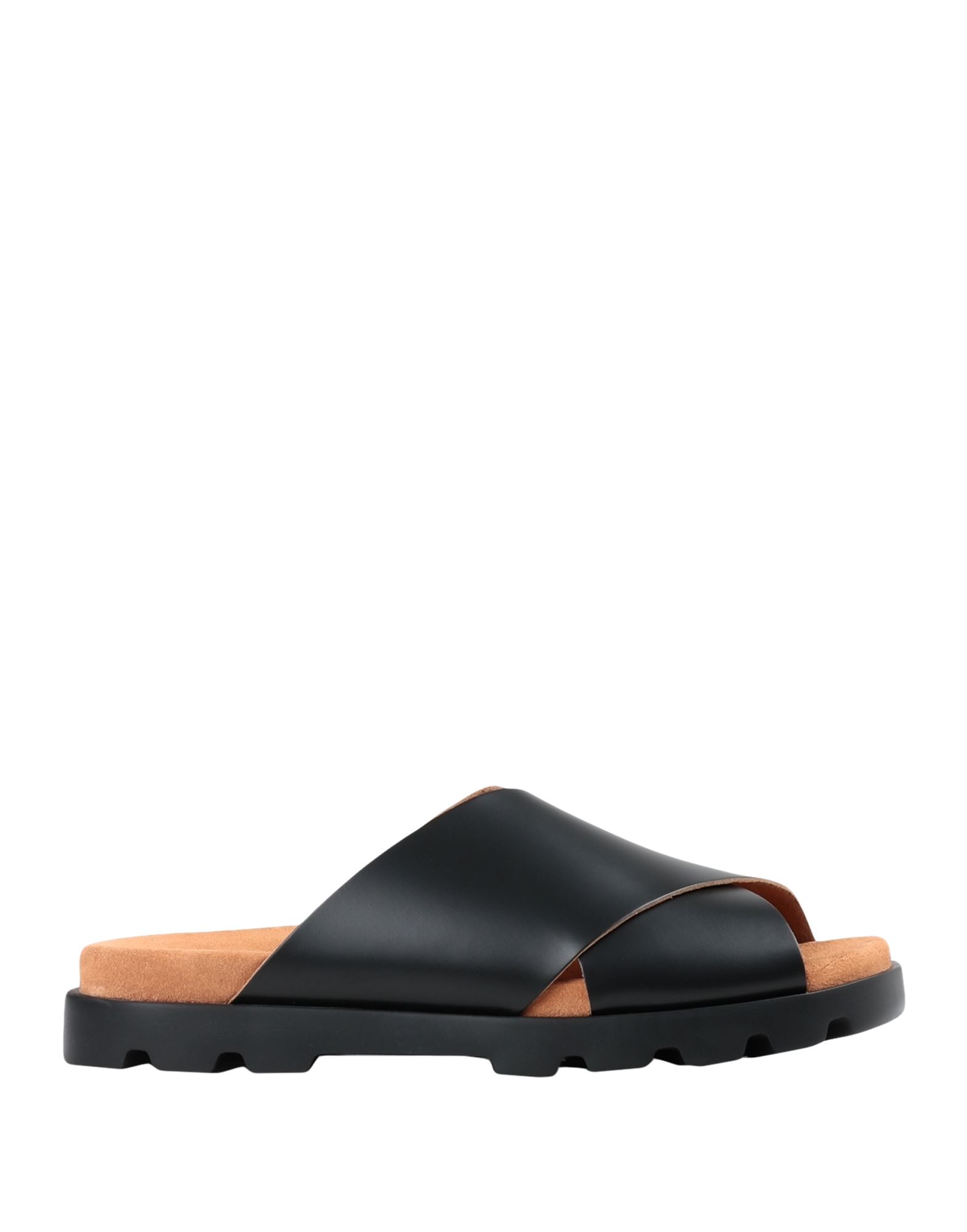 Camper Woman Sandals Black Size 8 Soft Leather In Black