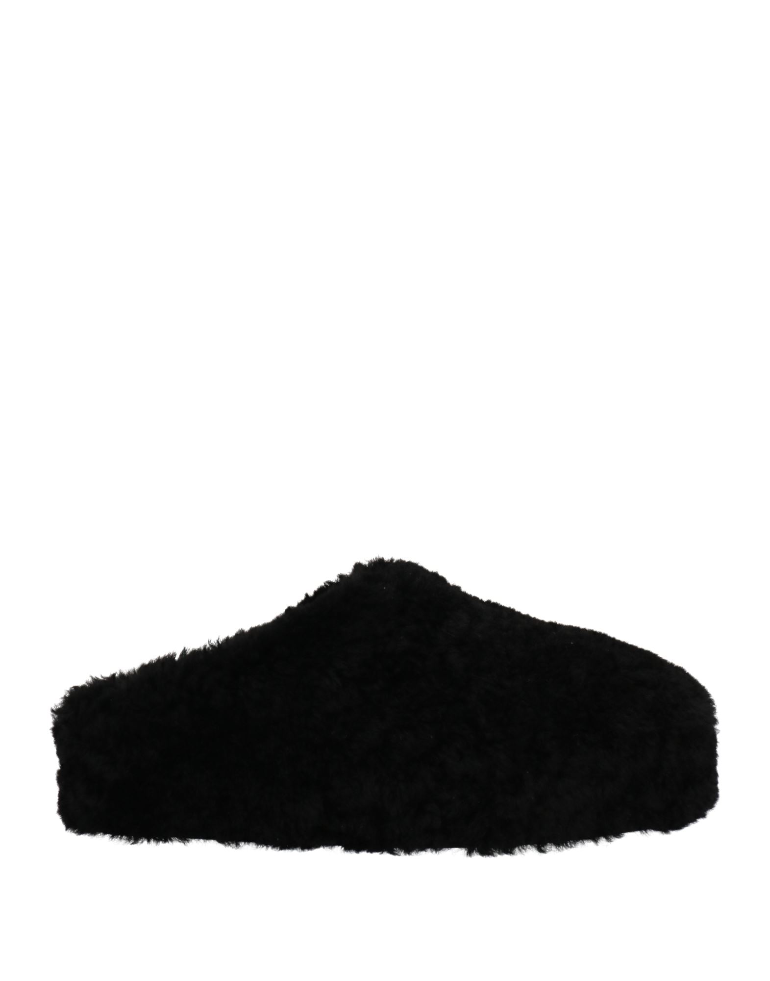 Amina Muaddi Woman Mules & Clogs Black Size 7.5 Shearling