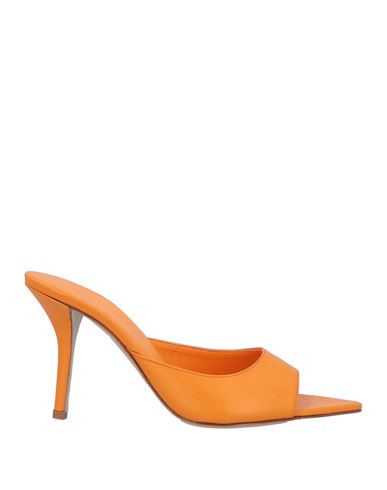 Gia X Pernille Teisbaek Woman Sandals Orange Size 7 Soft Leather