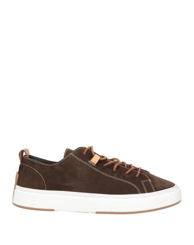 Brimarts Man Sneakers Dark Brown Size 8 Soft Leather