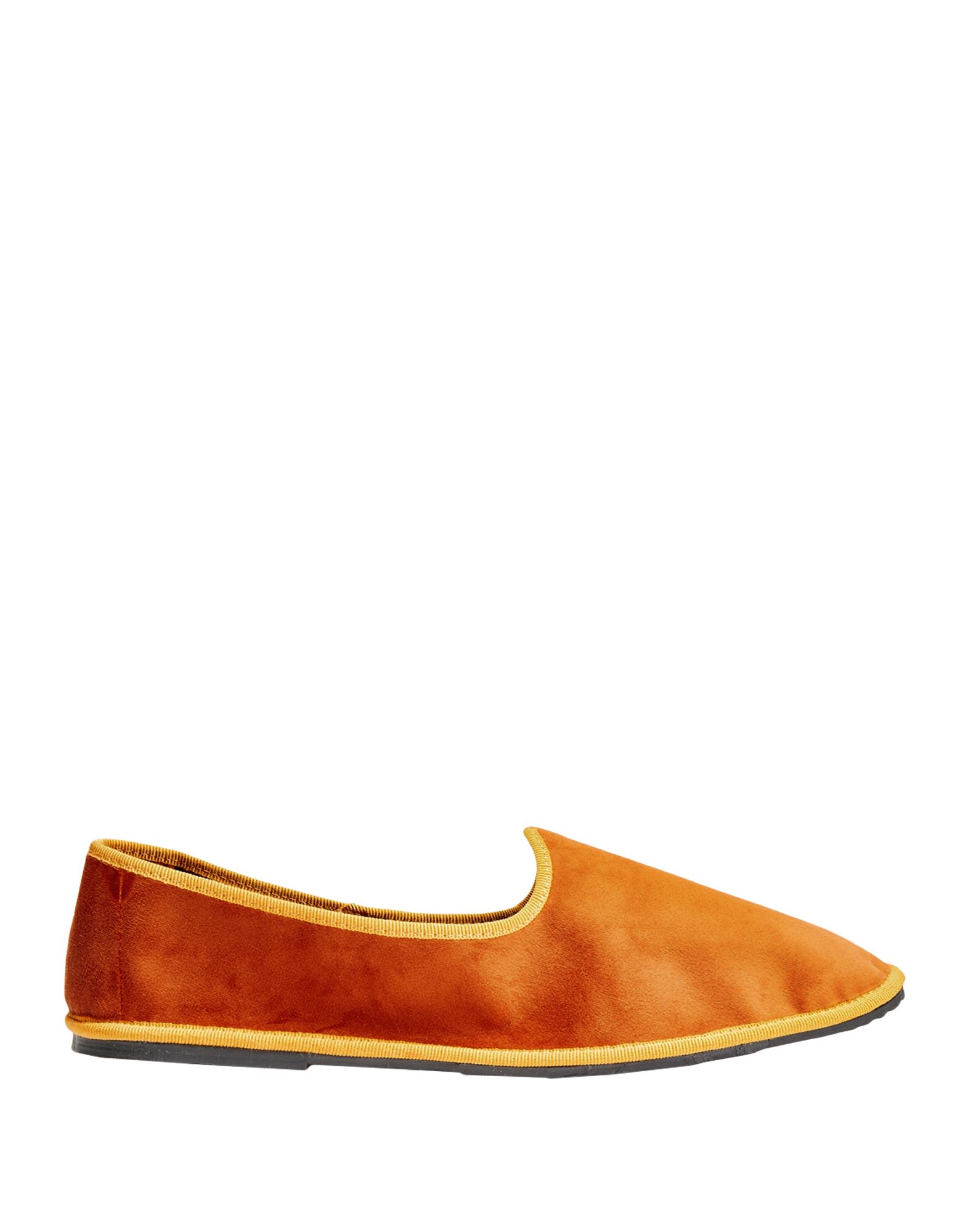 Shop 8 By Yoox Woman Loafers Orange Size 8 Polyester, Cotton