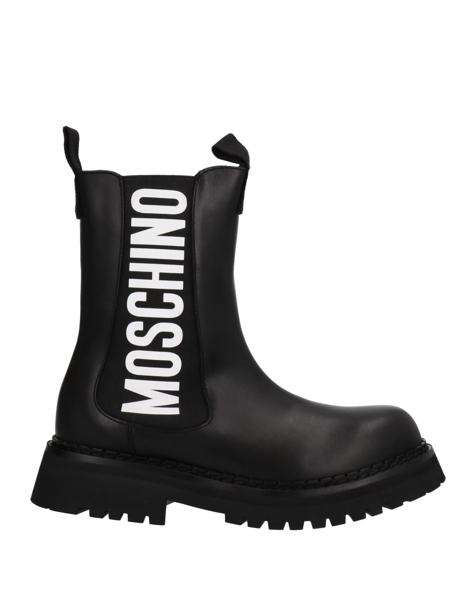 Shop Moschino Woman Ankle Boots Black Size 6 Calfskin