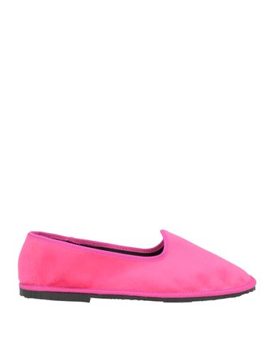 Le Furlanine Woman Loafers Fuchsia Size 11 Textile Fibers In Pink