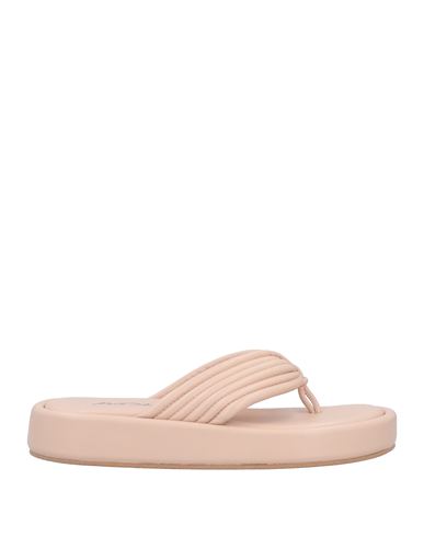 Paolo Mattei Woman Toe Strap Sandals Blush Size 10 Textile Fibers In Pink