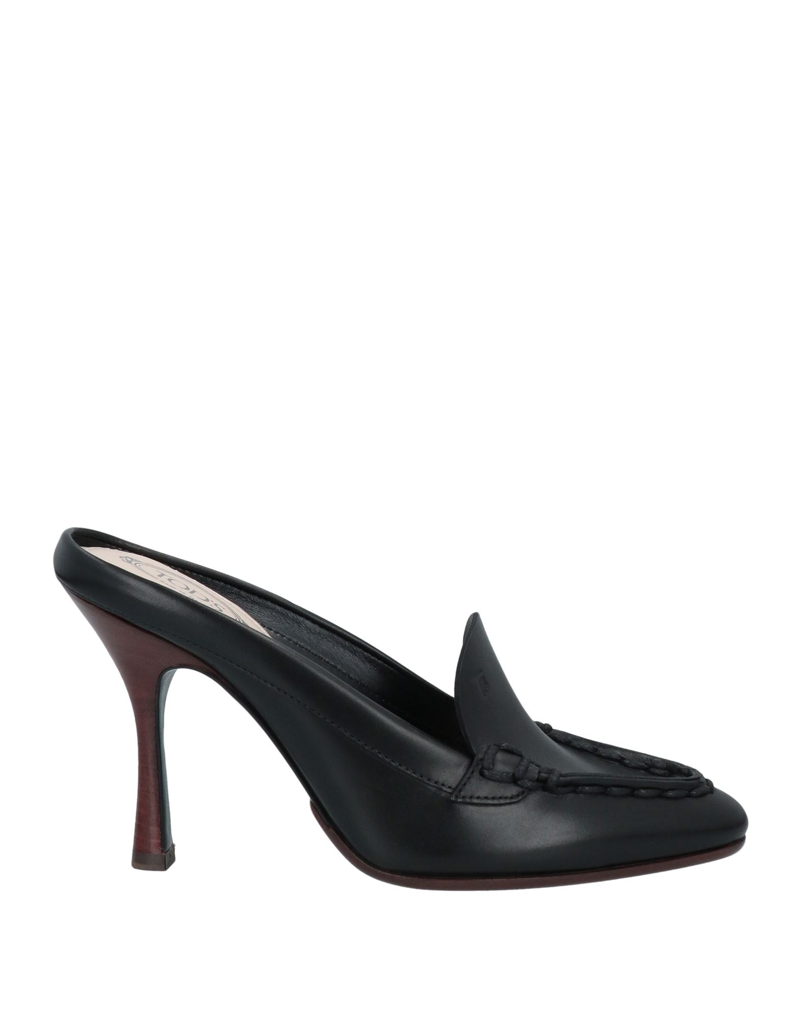 Shop Tod's Woman Mules & Clogs Black Size 12 Soft Leather