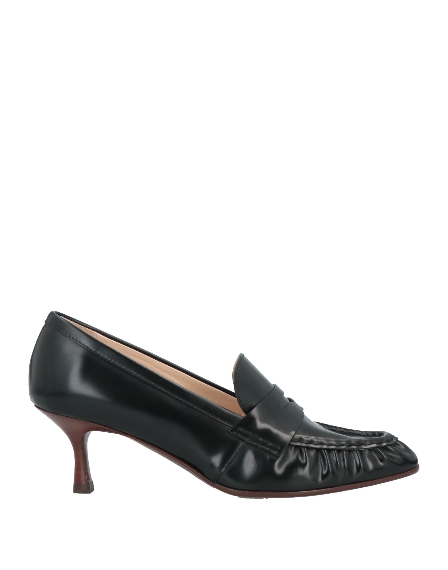 TOD'S TOD'S WOMAN LOAFERS BLACK SIZE 11 SOFT LEATHER