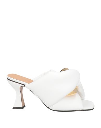 Shop Jw Anderson Woman Sandals White Size 7 Soft Leather