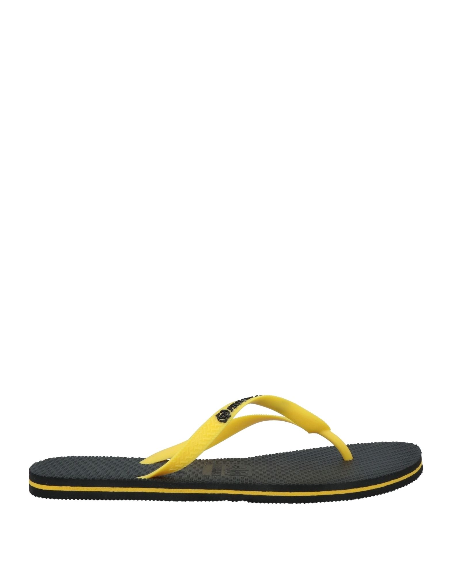 Philipp Plein Toe Strap Sandals In Yellow