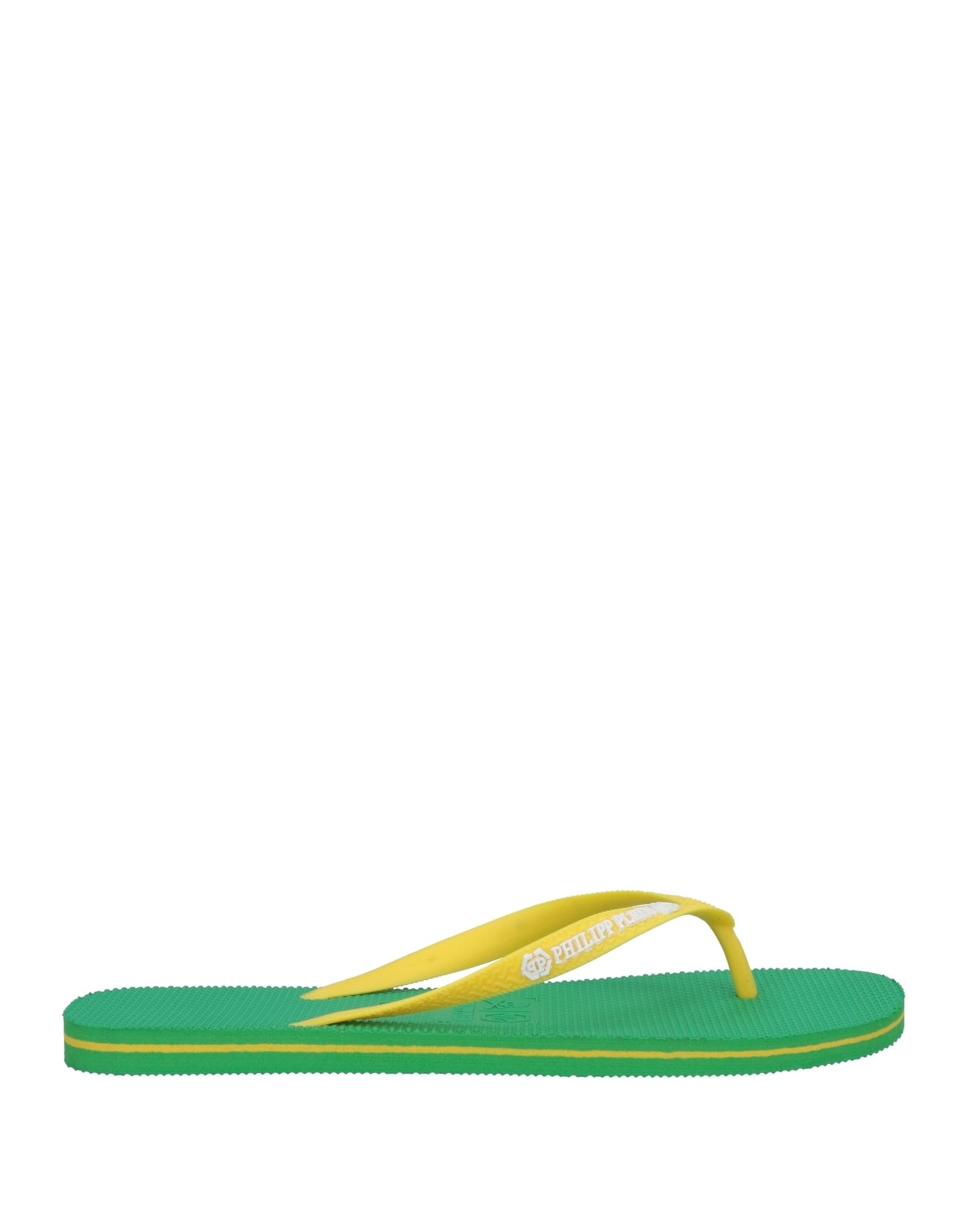 Shop Philipp Plein Man Thong Sandal Yellow Size 11-12 Plastic