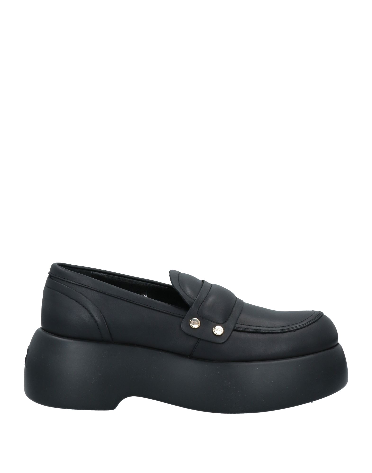 Shop Agl Attilio Giusti Leombruni Agl Woman Loafers Black Size 8 Soft Leather