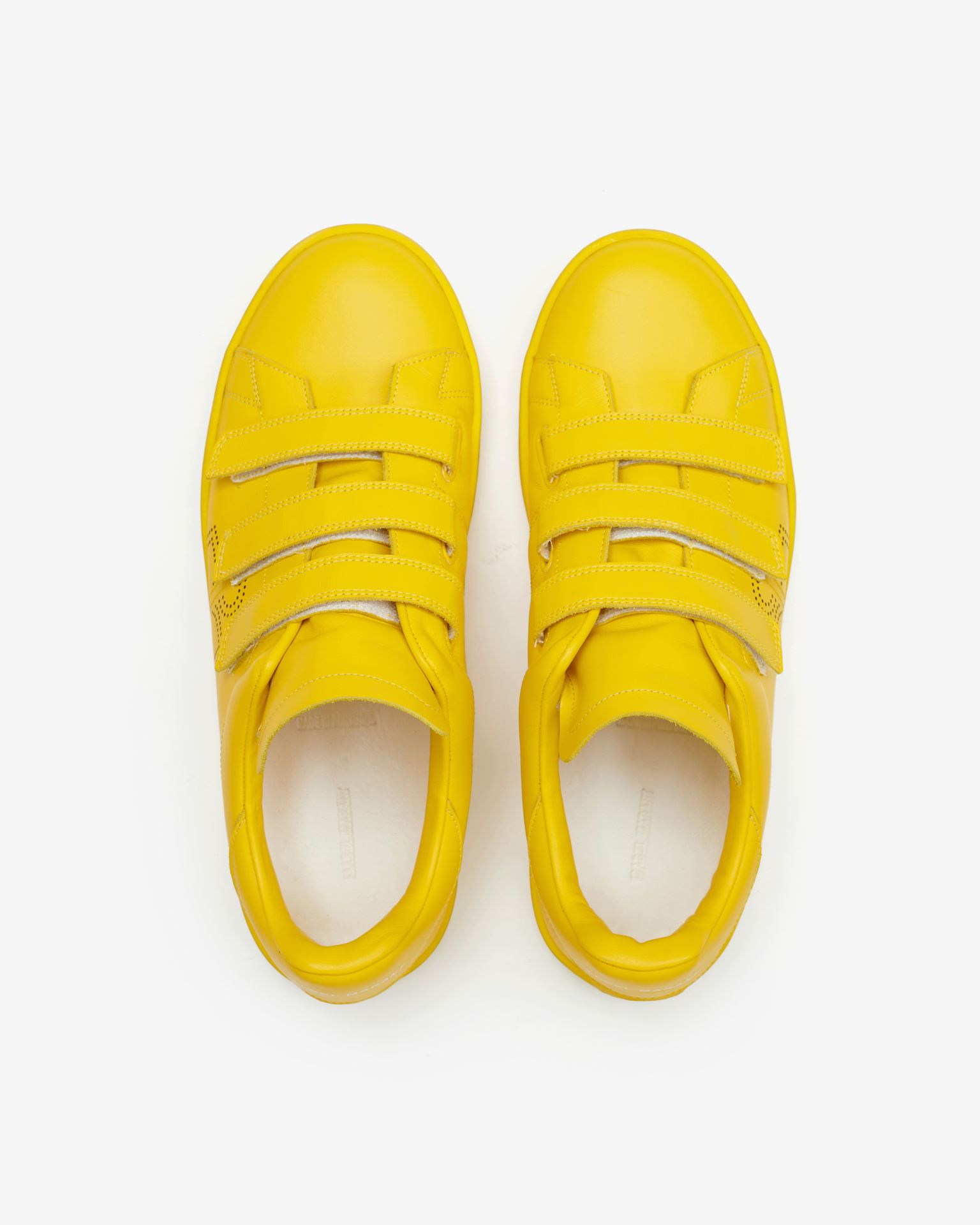 Isabel Marant Barty Leather Sneakers In Yellow