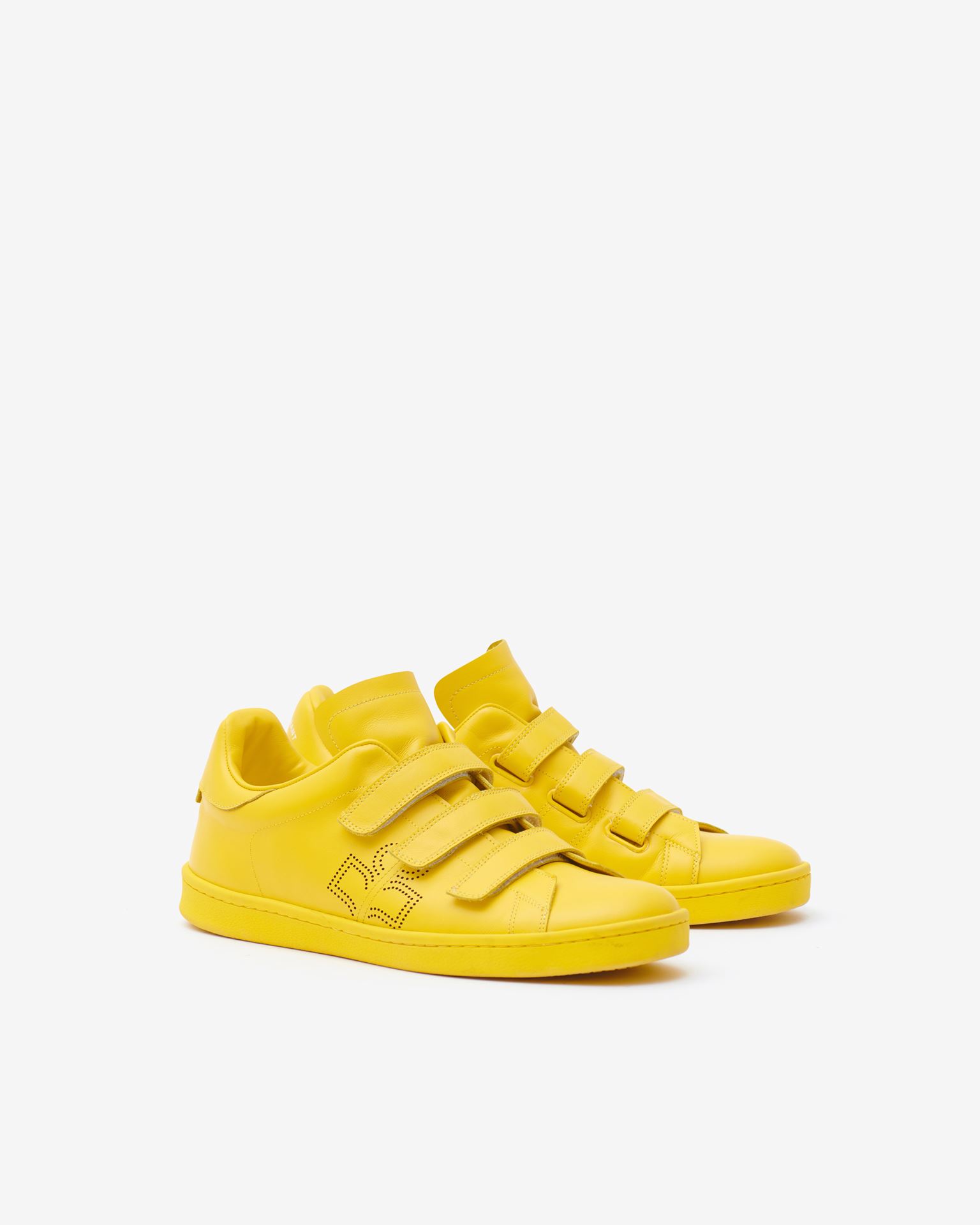 Isabel Marant, Barty Leather Sneakers - Women - Yellow