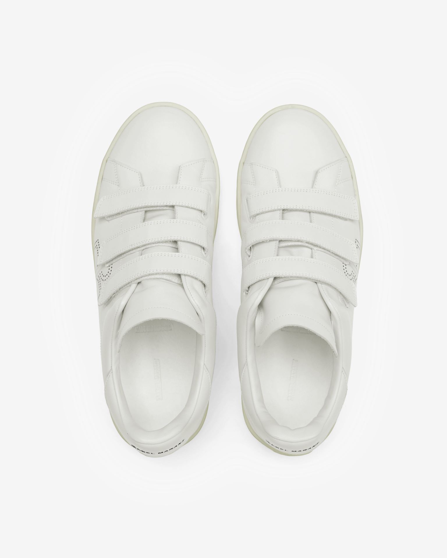 Isabel Marant Barty Leather Sneakers In White