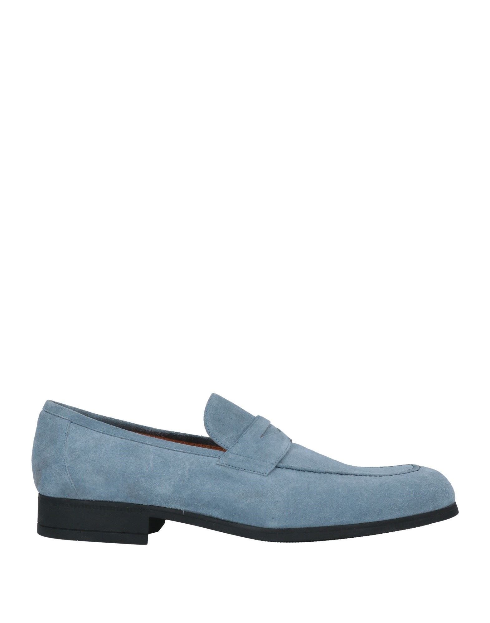 A.testoni Loafers In Pastel Blue