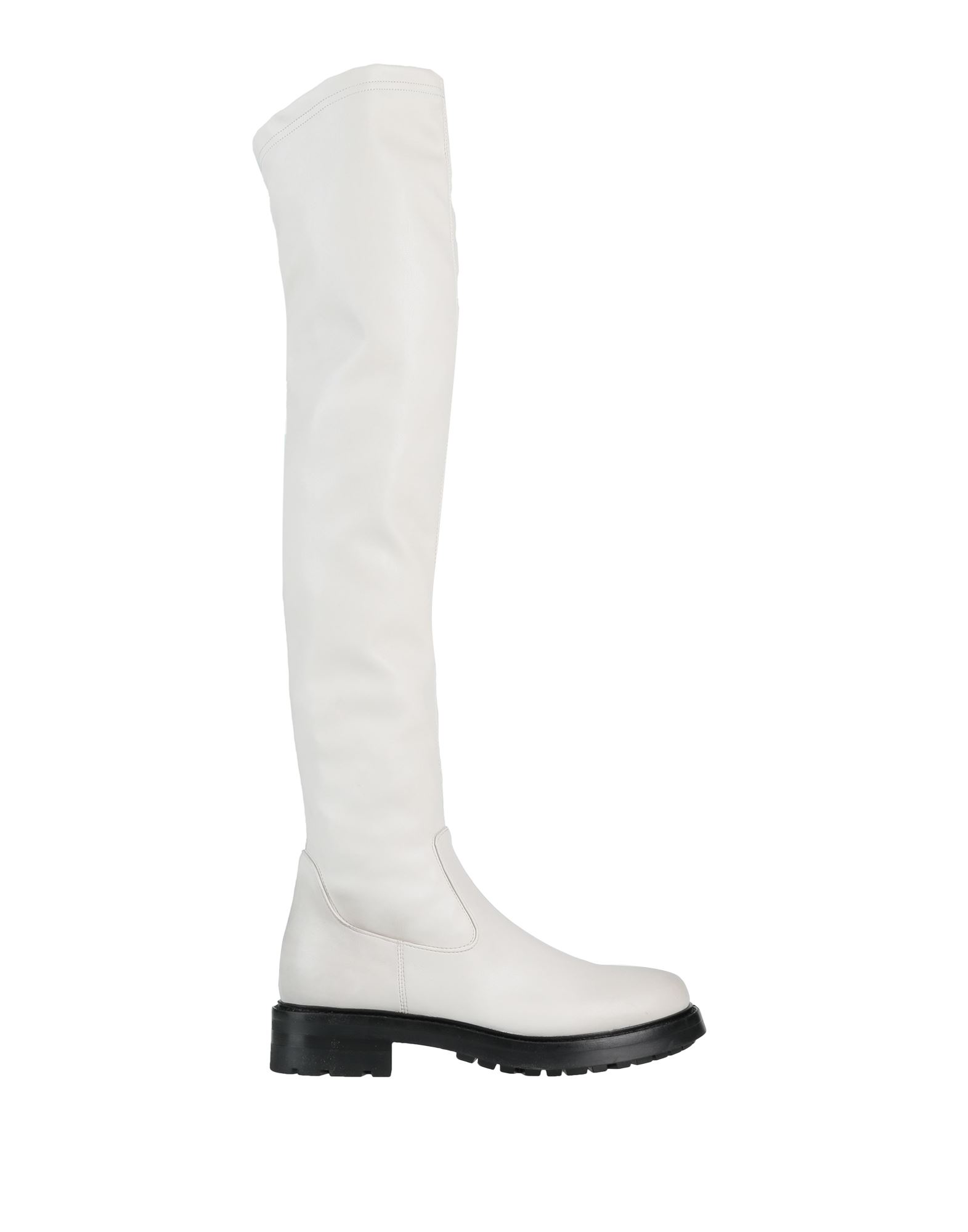 Elena Iachi Knee Boots In White