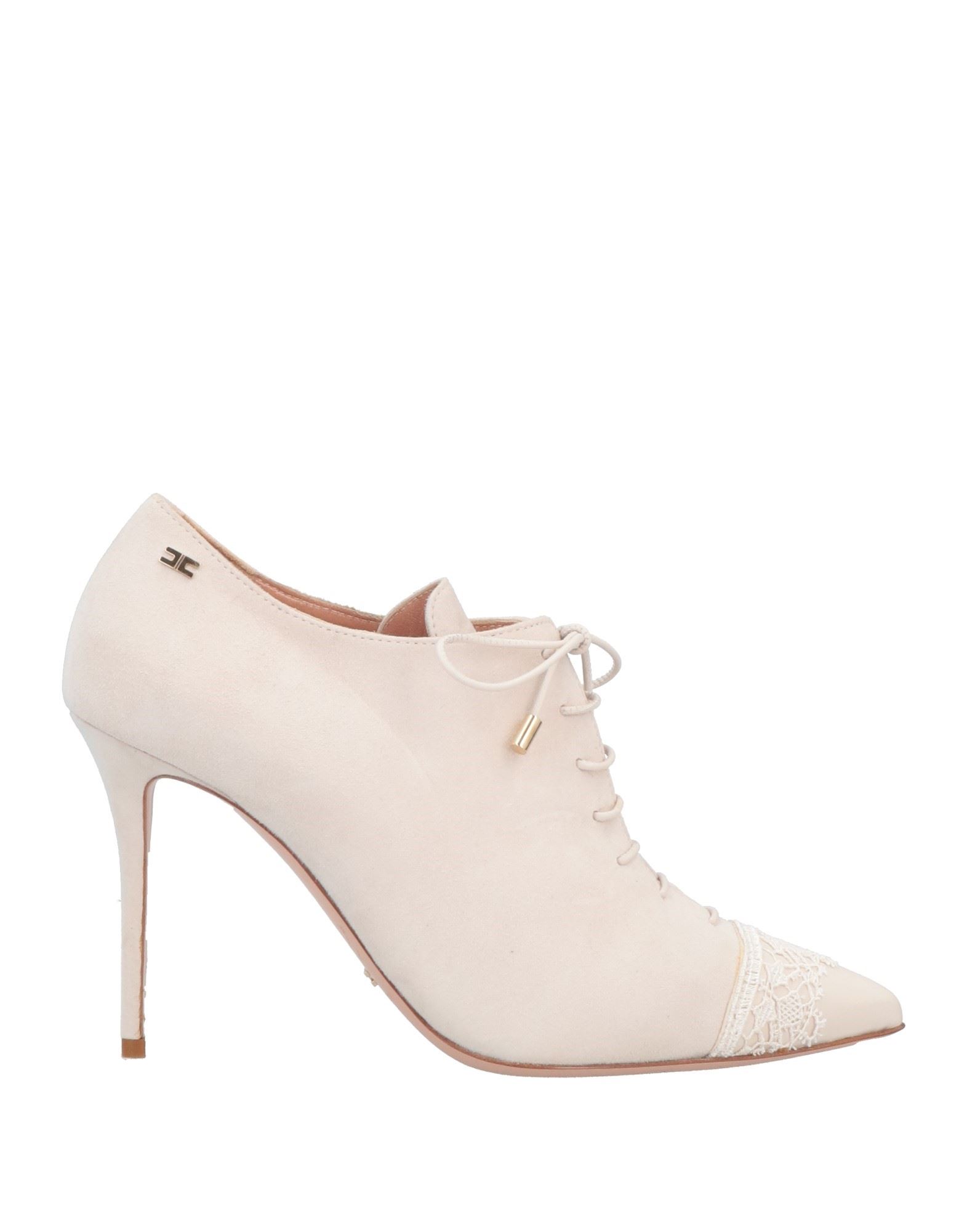 Elisabetta Franchi Lace-up Shoes In Ivory