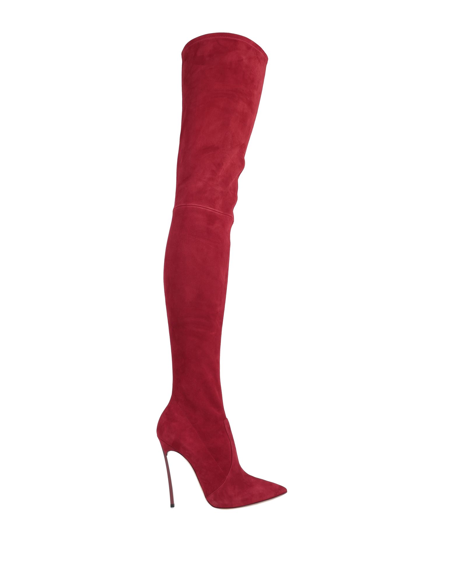 Casadei Knee Boots In Red
