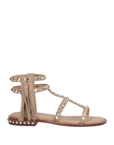 Ash Woman Sandals Sand Size 8 Soft Leather In Beige