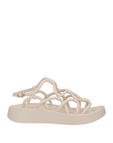 Ash Woman Sandals Ivory Size 7 Soft Leather In White