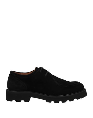 Manifatture Etrusche Man Lace-up Shoes Black Size 6 Soft Leather