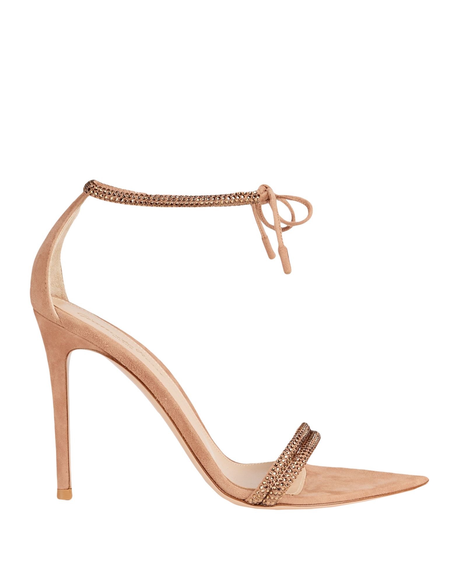 Gianvito Rossi Montecarlo 105mm Suede Sandals In Light Brown