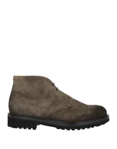 Doucal's Man Ankle Boots Military Green Size 8 Soft Leather In Green