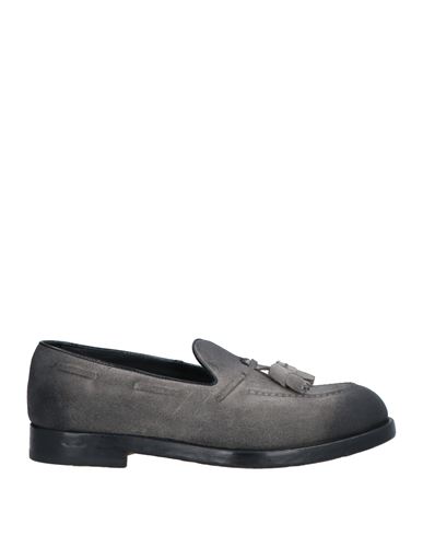 Doucal's Man Loafers Lead Size 7 Soft Leather In Grey