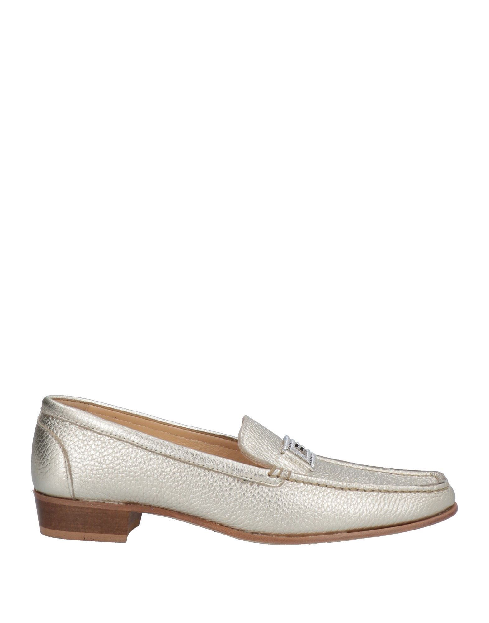 A.testoni Loafers In Platinum