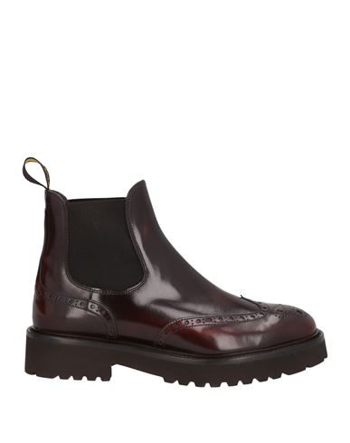Doucal's Woman Ankle Boots Dark Brown Size 7 Soft Leather In Red