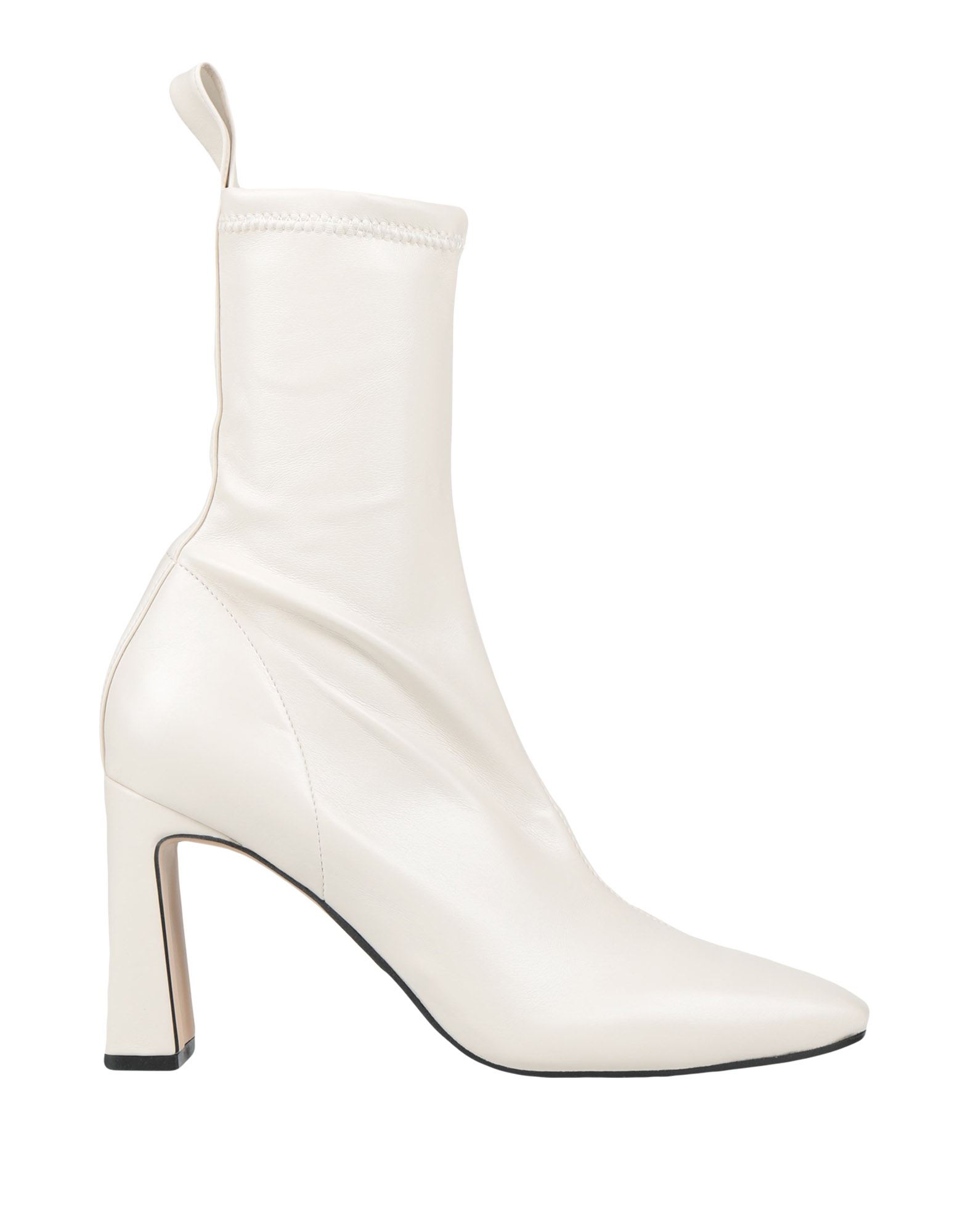 Shop Bianca Di Woman Ankle Boots Ivory Size 11 Textile Fibers In White