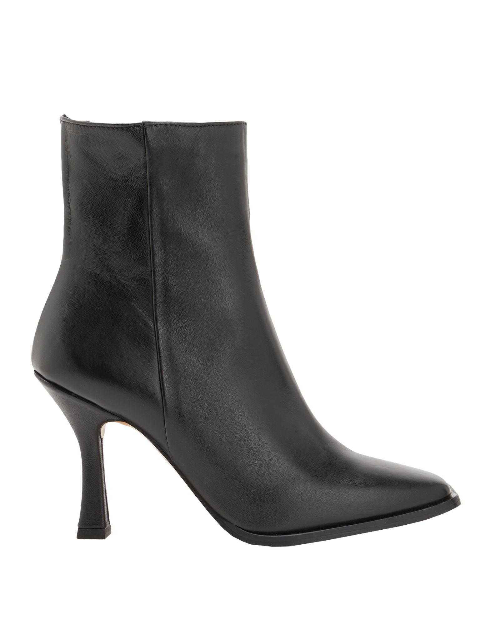 8 By Yoox Woman Ankle Boots Black Size 8 Ovine Leather