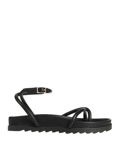Shop Chiara Ferragni Woman Thong Sandal Black Size 7 Rubber