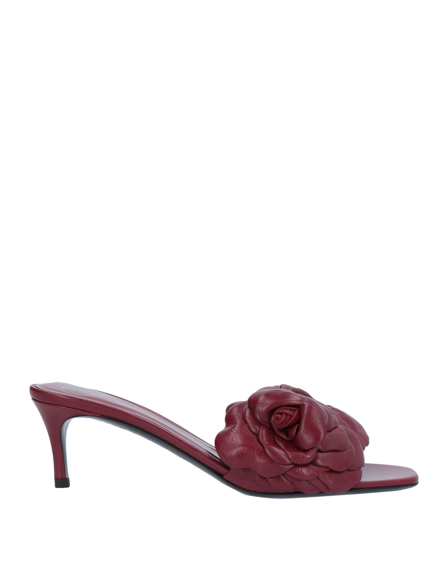 Valentino Garavani Sandals In Maroon