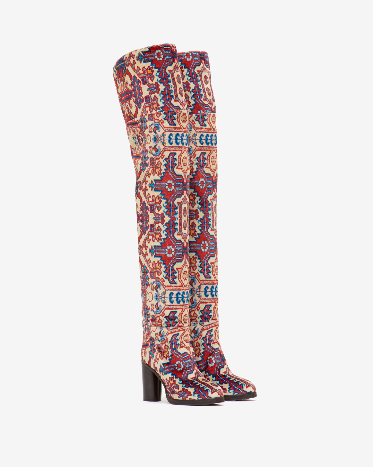 Isabel Marant, Lurna Leather Tapestry Over-the-knee Boots - Women - Multicolor
