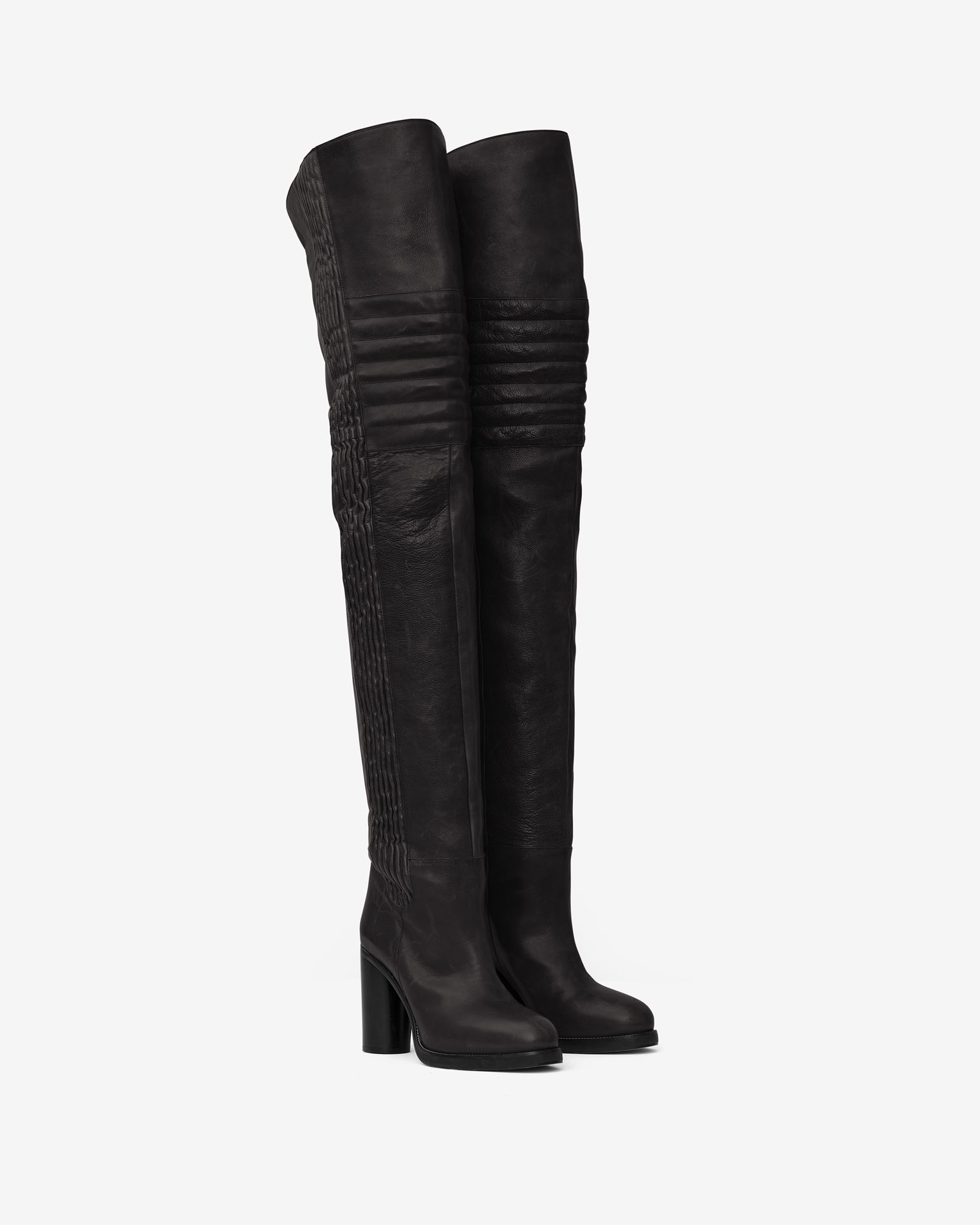 Isabel Marant, Laelle Leather Over-the-knee Boots - Women - Black