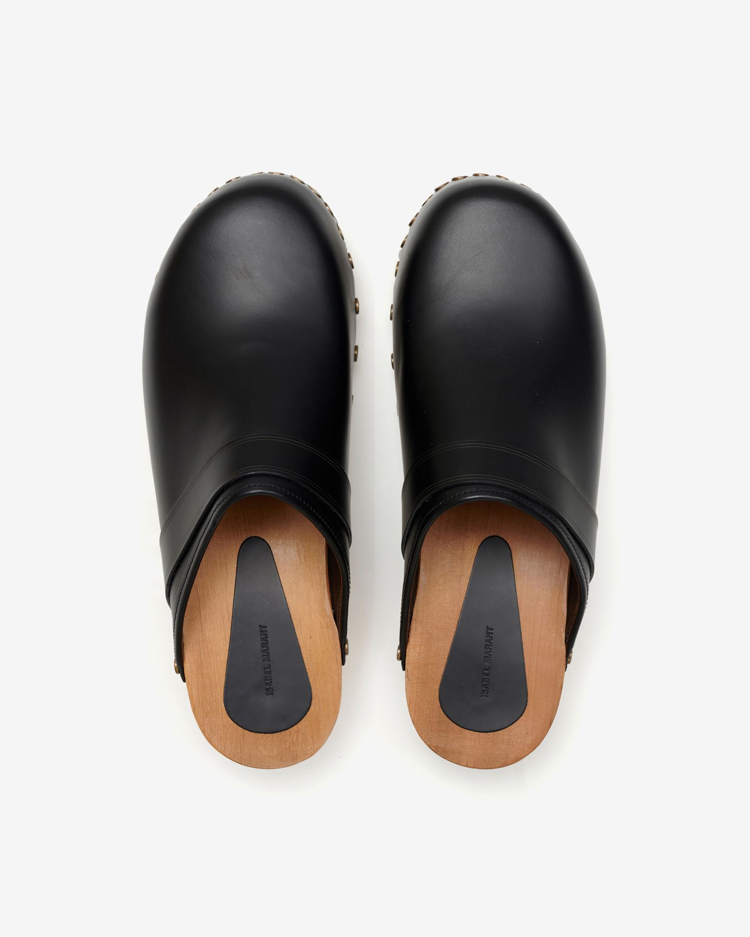 ISABEL MARANT THALIE LEATHER CLOGS,17327616SS