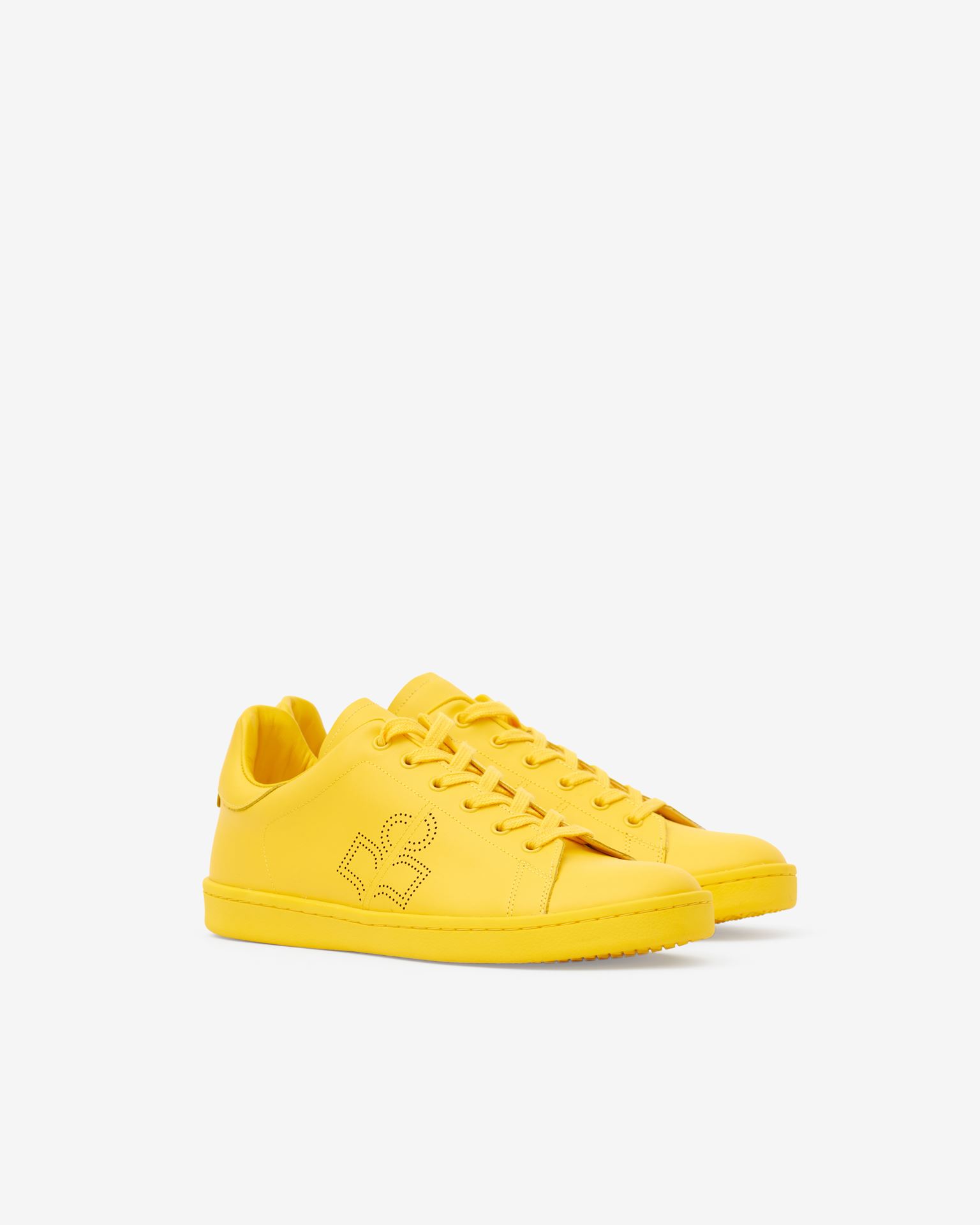 Isabel Marant, Barth Leather Sneakers - Men - Yellow