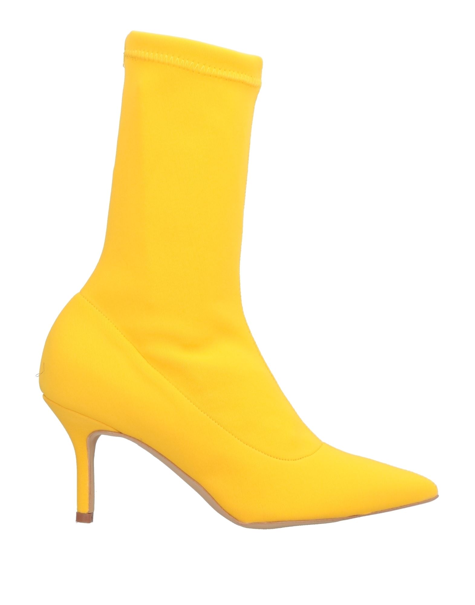 Divine Follie Ankle Boots In Yellow