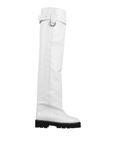 Shop Msgm Woman Boot White Size 8 Soft Leather