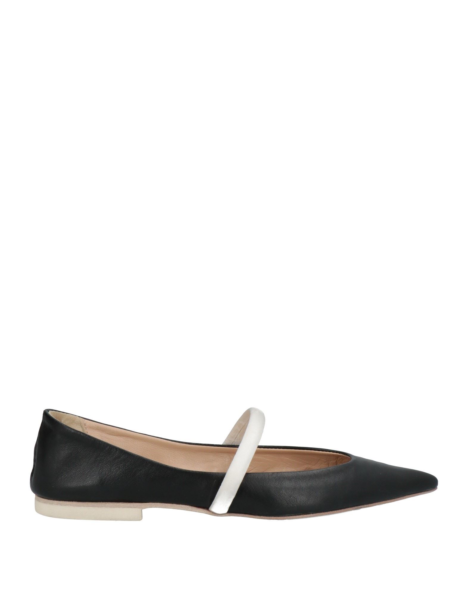 Manila Grace Ballet Flats In Black