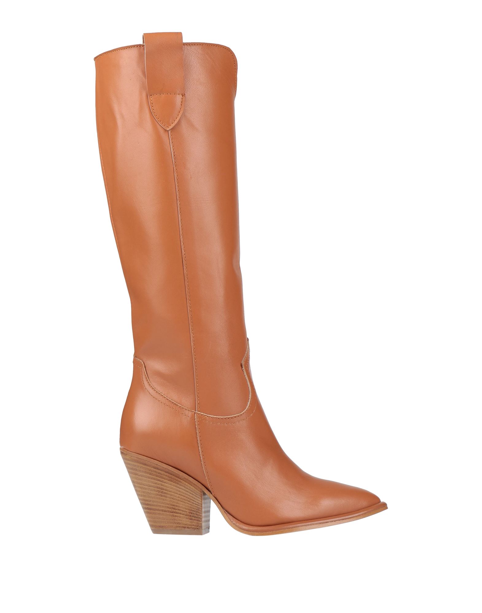 Divine Follie Knee Boots In Tan