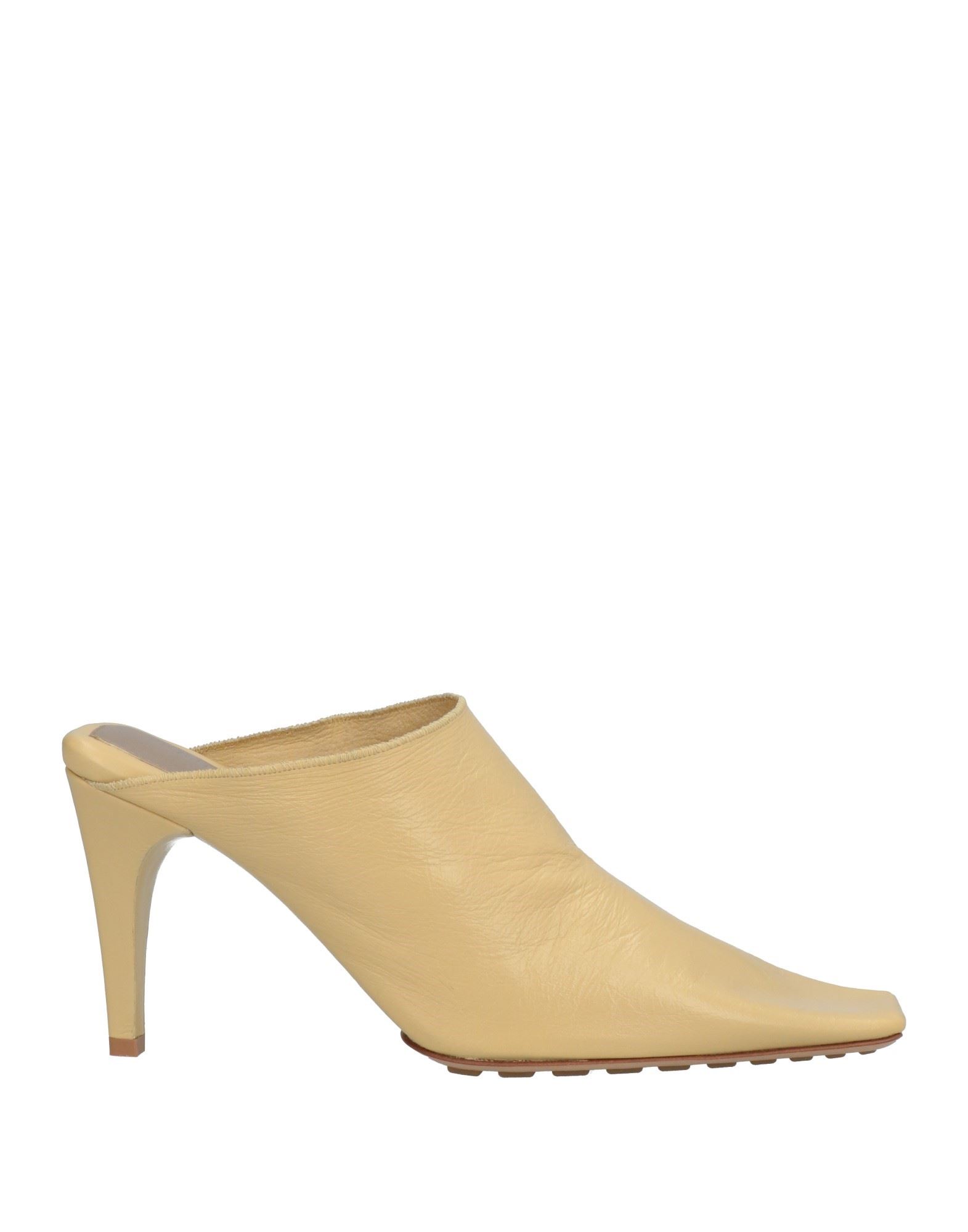 Bottega Veneta Woman Mules & Clogs Sand Size 7.5 Soft Leather In Beige