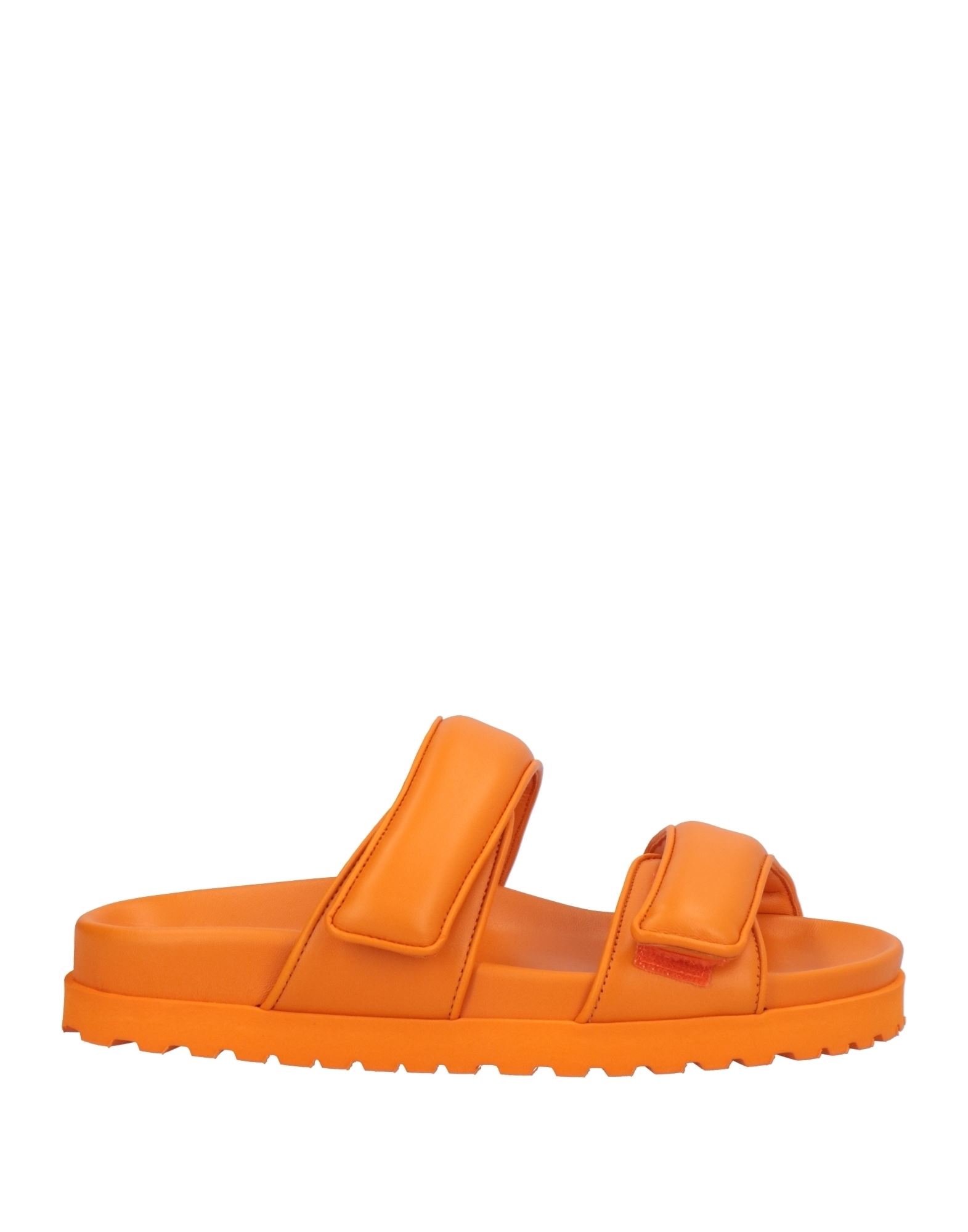 Shop Gia X Pernille Teisbaek Woman Sandals Orange Size 6 Soft Leather